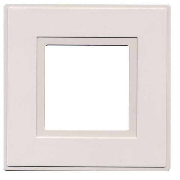 kenable Light Switch Surround Finger Plate White [2 Pack] [1 Pack]