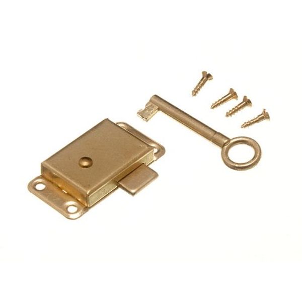 WARDROBE CUPBOARD DRAWER CABINET DOOR LOCK AND KEY 50MM WITH SCREWS by ONESTOPDIY