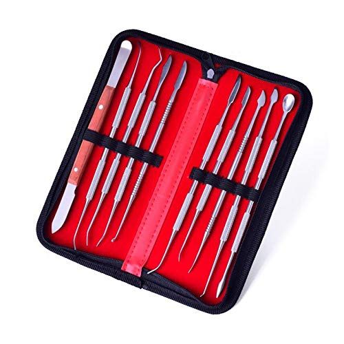 10Pcs Dental Lab Equipment Wax Carving Tool Sets Carve Clay Sculpting Ceramic Tool Blade Surgical Dentist Sculpture Knife Tools