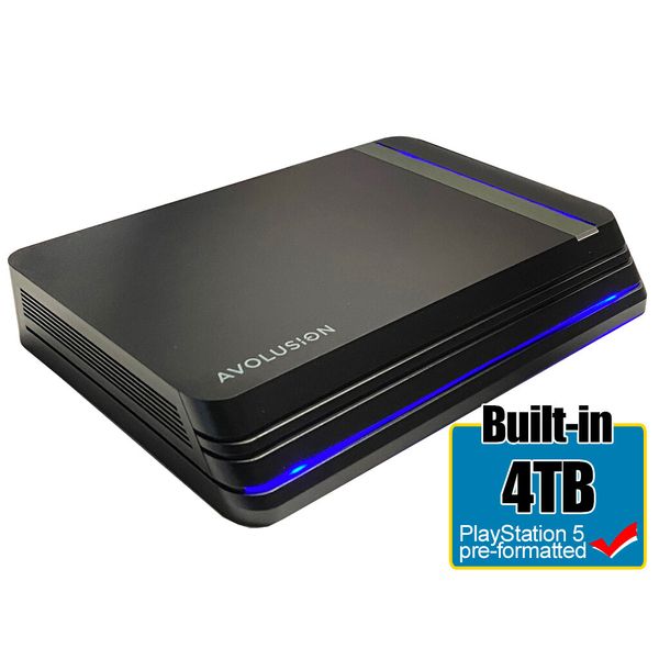 Avolusion PRO X 4TB  USB 3.0 External Gaming Hard Drive for PS5 Game Console