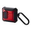 Elecom AVA-AP06ZEROLRD AirPods Case, 4th Generation, Active Noise Cancelling, Locking Function, Shock Absorption, Compatible with MagSafe Charging, ZEROSHOCK Lock Case, Red