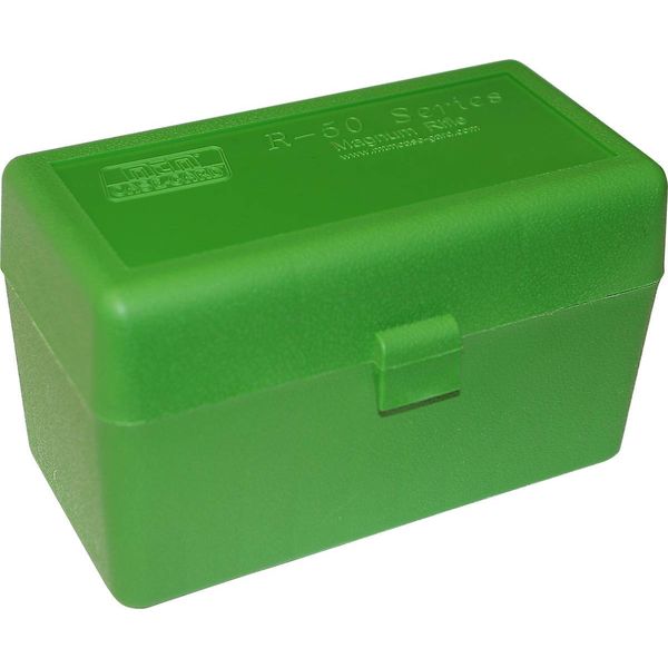 MTM 50 Round Flip-Top Rifle Ammo Box Large Mag (Green)