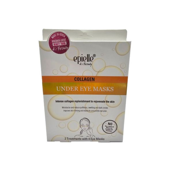 Epielle, Collagen, Under Eye Masks, 2 Treatments With 4 Eye Masks