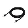 Elecom ECLD-GPATBK30 LAN Cable CAT6A Nail Breaking Prevention 9.8 ft (3 m) Black