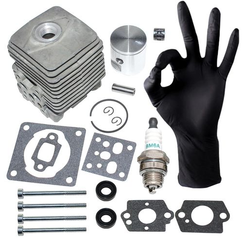 ICOOYO Cylinder Piston Kit for Stihl FS38 2-Mix,FS55 2-Mix,FS55R 2-Mix,KM55 2-Mix,MM55 2-Mix, 4140 020 1203