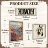 Putuo Rustic 3 Piece Wall Decor - Boho Bedroom Art (Howdy)