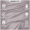 Fitted Bed Sheets King Size (150x200 cm) - Breathable Fitted Sheet 25cm(10") Deep - Elasticated Corners Bottom Sheet - Grey