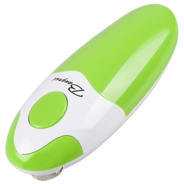 Electric Can Opener, Bangrui Safety One Touch Switch Cordless Automatic Can Opener, Electric Can Openers for Kitchen、Arthritis and Seniors, Best Kitchen Gadget for Almost All Size Can (Green)