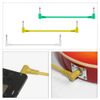 3 Pcs Right Angle Patch Cables - 6.35mm Instrument Cables for Guitar, Bass Effect Pedals