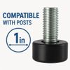 4-Pack Adjustable Feet for Wire Shelving Posts – Leveling Foot Set for Storage Racks – Threaded Base for Height Adjustment – Durable, Floor-Safe, Easy to Install Replacement Set