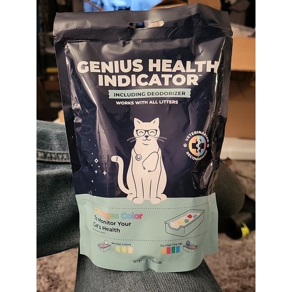 Genius Health Indicator Color-Changing Cat Litter Addative incl. Deodorizer