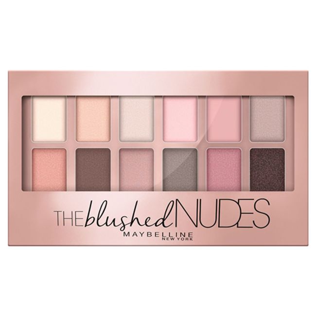 Maybelline New York Maybelline Brushed Nude Eyeshadow Palette 12 Colors Pink Eyeshadow Palette Overseas America