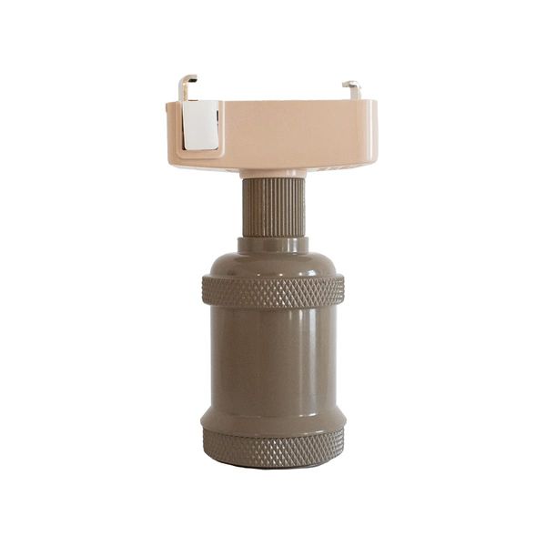 Ampoule Ceiling Light, Lighting, Stylish, Socket, E17 Bulb, Duct Rail, Lighting Rail, 1 Light, Entryway, Toilet, Stairs, Hallway, Simple, Antique Retro Lighting Fixture, Gray, Greige LED, Rizatta