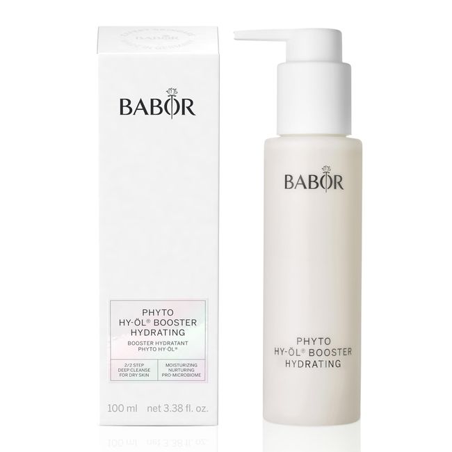 BABOR Phyto Hy-Öl Booster Hydrating für trockene Haut, Gesichtsreiniger zur Anwendung mit Hy-Öl, Mit Birke und Rosmarin, Vegane Formel, Phytoactive Hydro Base, 1 x 100 ml