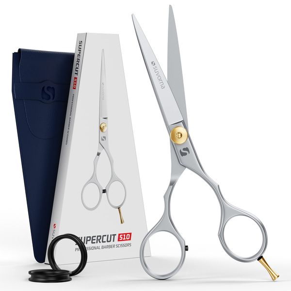 Suvorna 6 zoll haarschere friseurschere profi - haarschneideschere - barber scissors - hair cutting scissors - friseur schere kinder. Exklusiv für Damen/Herren und Salongebrauch.