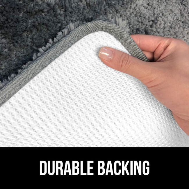 Gorilla Grip Bath Rug 30x20, Thick Soft Absorbent Chenille, Rubber Backing  Quick Dry Microfiber Mats, Machine Washable Rugs for Shower Floor, Bathroom