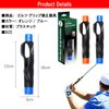 NOELAMOUR Grip Orthotics Golf Swing Training Machine Grip Trainer Hand Grip Bareback (Blue)