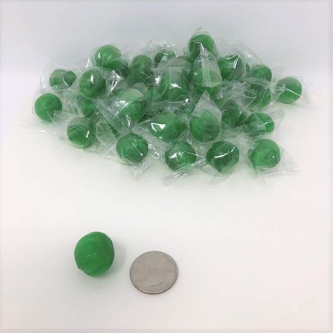 Lime Balls 2 pounds green lime candy wrapped hard candy bulk candy