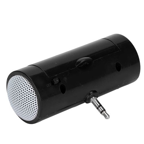 PUSOKEI Mini Speaker, Stereo Mini Speaker Speaker Bluetooth Speaker, Portable Plug in Speaker for Smart Phones, Tablets, Laptops, PCs, 3.5 mm Audio Jack (Black)