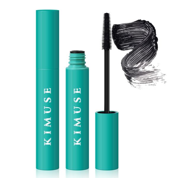 KIMUSE Liquid Lash Washable Mascara-Lengthening & Volumizing Mascara, Waterproof, Smudg-proof, Natural No Clumping, No Flaking Long Lasting Eye Makeup