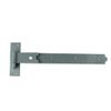 Strap Black Wrought Iron Gate 3/4" Offset Hinge Black Wrought Iron 19 in. W