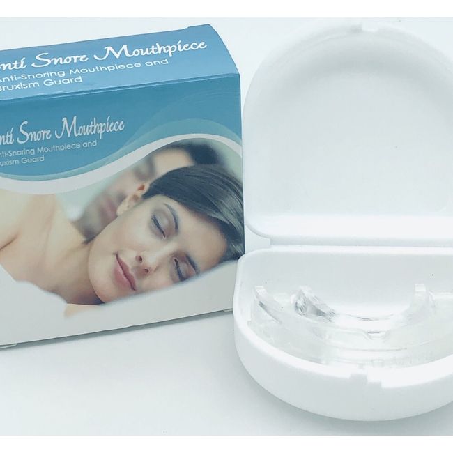 anti snore mouthpiece and bruxism guard clear with case NEW f1