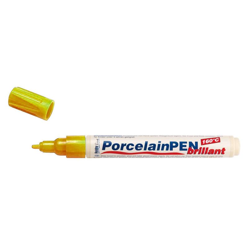 Kreul Hobby Line Penna Per Vetro, 2-3 Mm, Colore Marrone, A Base D'Acqua, Lavabile, Per Vetro, Specchi E Piastrelle, Made In Germany