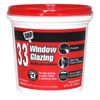 DAP 12122 White Ready-to-Use Window Glazing Compound 1 qt.