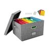 4x JSungo File Box with 20 Hanging Filing Folders, Document Organizer Storage
