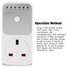 Countdown Socket, Wear Resistant 100 240V Switching Power Timer Socket 1 10 Hours for Mobile Phone Charger(UK Plug)