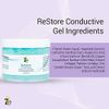 7E Wellness ReStore Conductive Gel with Bio-Active Complex - 4oz - Facial Skin Care Products with Green Tea Extract, Hyaluronic Acid, and Collagen Peptides - Anti Aging and Skin Tightening