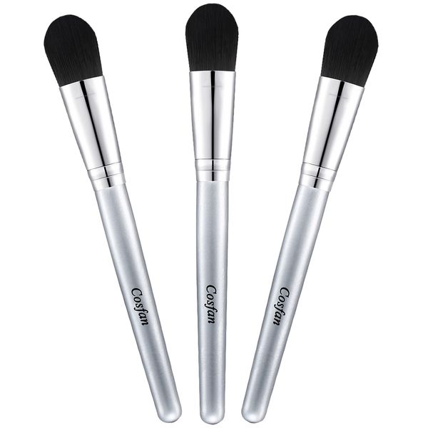 3 Pack Face Mask Brushes, Facial Mask Brush, Synthetic Bristle Foundation Makeup Brushes for Mud, Serum, Peel, Lotion and Facial Skin Care Products, Glycolic Peel Acidic Applicator Brush