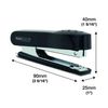 Rapesco 1573 No. 10 Mini Stapler & 1000 Staples 10/4mm, Black