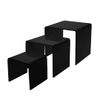 sOURCEONE.ORG 3,4,5 Inch Square Acrylic Riser Set