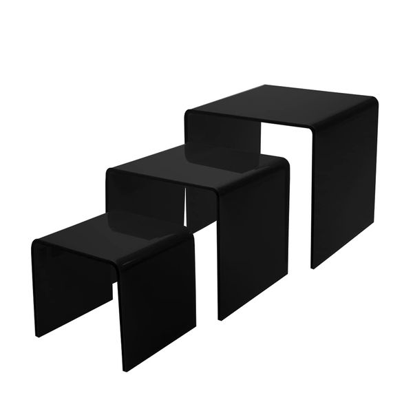 sOURCEONE.ORG 3,4,5 Inch Square Acrylic Riser Set