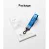 Ringke Key Ring Strap Key Chain, Durable Tear-resistant Keychain Compatible with Keys, Earbuds, Cameras - Danger Blue