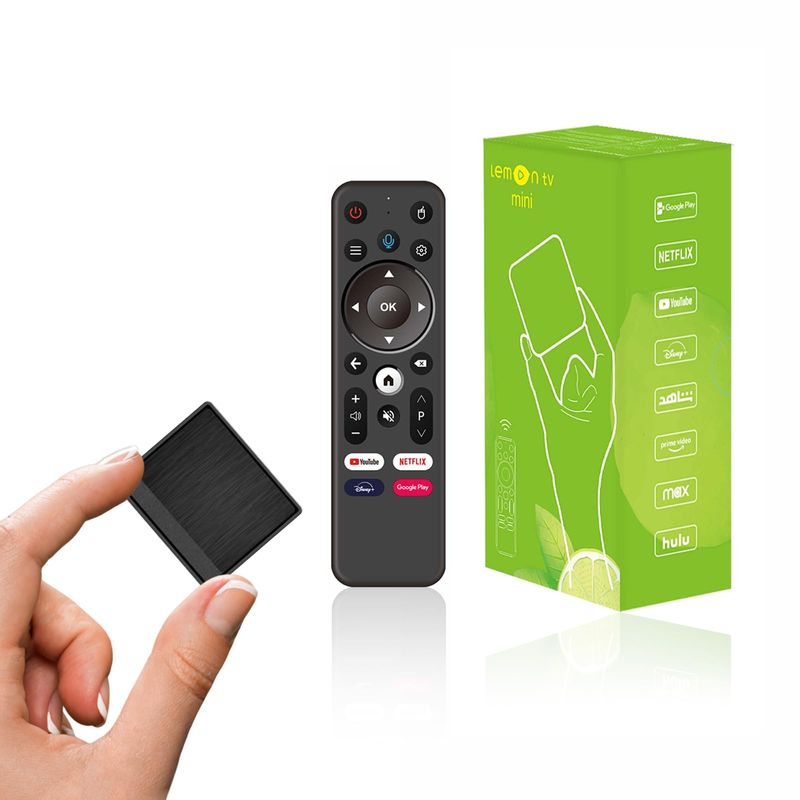 BOXPUT Lemon TV Mini Android TV Box, Android 12.0 TV Box, 2GB RAM 16GB ...