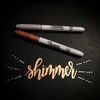 Sharpie Metallic Permanent Markers - Fine Point - Silver - Pack of 6