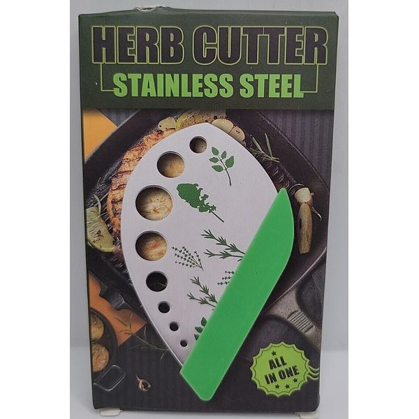 Stainless Steel Herb Cutter All-In-One. New