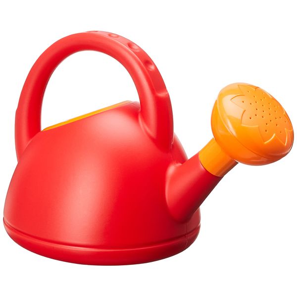 Hape Sand and Beach Toy Watering Can Toys, Red, L: 8.5, W: 5.7, H: 4.9 inch