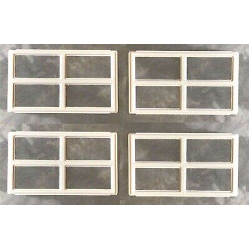 Colonial 509 Set of 4 ALMOND Window Inserts/Short Panel HOLMES Garage Doors
