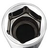 sourcing map 4 Pcs 1/4 Inch Drive 10mm 6-Point Deep Socket, Metric, Cr-V
