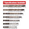 7pcs New Four-Flute Sawtooth Eccentric Drill Bit Set, High-Strength Four-Edged