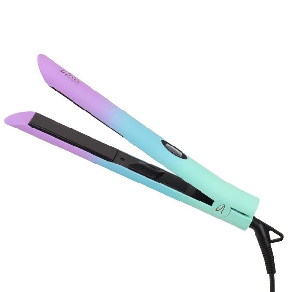 Aria Beauty Ultra Sleek Ombre Digital Hair Straightener - 1" Tourmaline Ceramic Floating Plates, Quick Heat Up, Adjustable Temperature up to 450°F, Infrared Ionic Technology, Dual Voltage