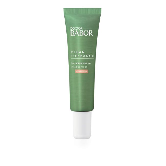 DOCTOR BABOR CLEANFORMANCE BB Cream SPF 20, getönte Creme mit Lichtschutz, mittlere Deckkraft, für einen ebenmäßigen Teint, Vegane Formel, 1 x 30 ml