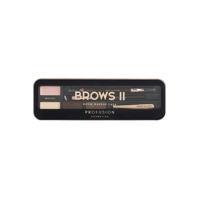 Profusion Cosmetics Eyebrow Pro Makeup Case Brows I Palette - Medium Dark