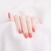 24 Pcs Removable Solid Color Nail Tips Shallow Fox Solid Color Nail Tips