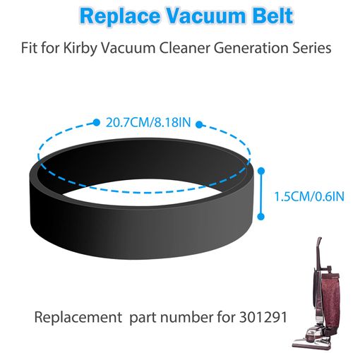 4 Pack Vacuum Belts Replacement for Kirby Vacuum Cleaner, Vacuum Cleaner Belts Replace Parts 301291, Fit for Kirby Vacuum Cleaner Models G3 G4 G5 G6 G7 Series