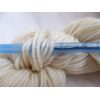Two Pack Medium Worsted Weight Ecru Cream White Acrylic 4 Ply Yarn