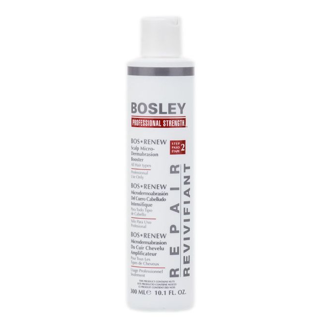 Bosley Bos Renew Scalp Micro Dermabrasion Booster Step 2 All Hair Type 10.1 oz